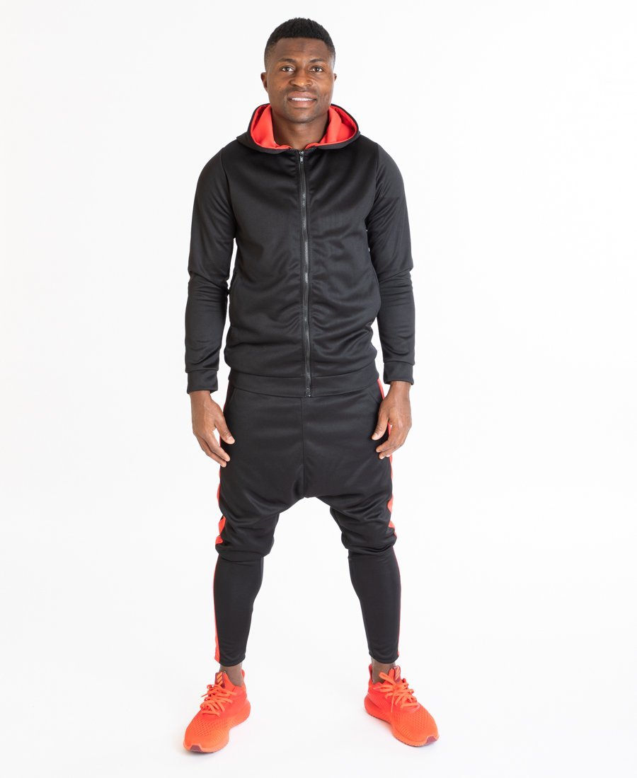 Black tracksuit with red design - Fatai Style