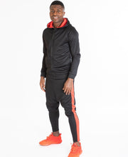 Încarcă imaginea în vizualizatorul Galerie, Black tracksuit with red design - Fatai Style
