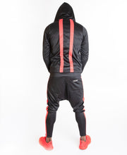 Încarcă imaginea în vizualizatorul Galerie, Black tracksuit with red design - Fatai Style

