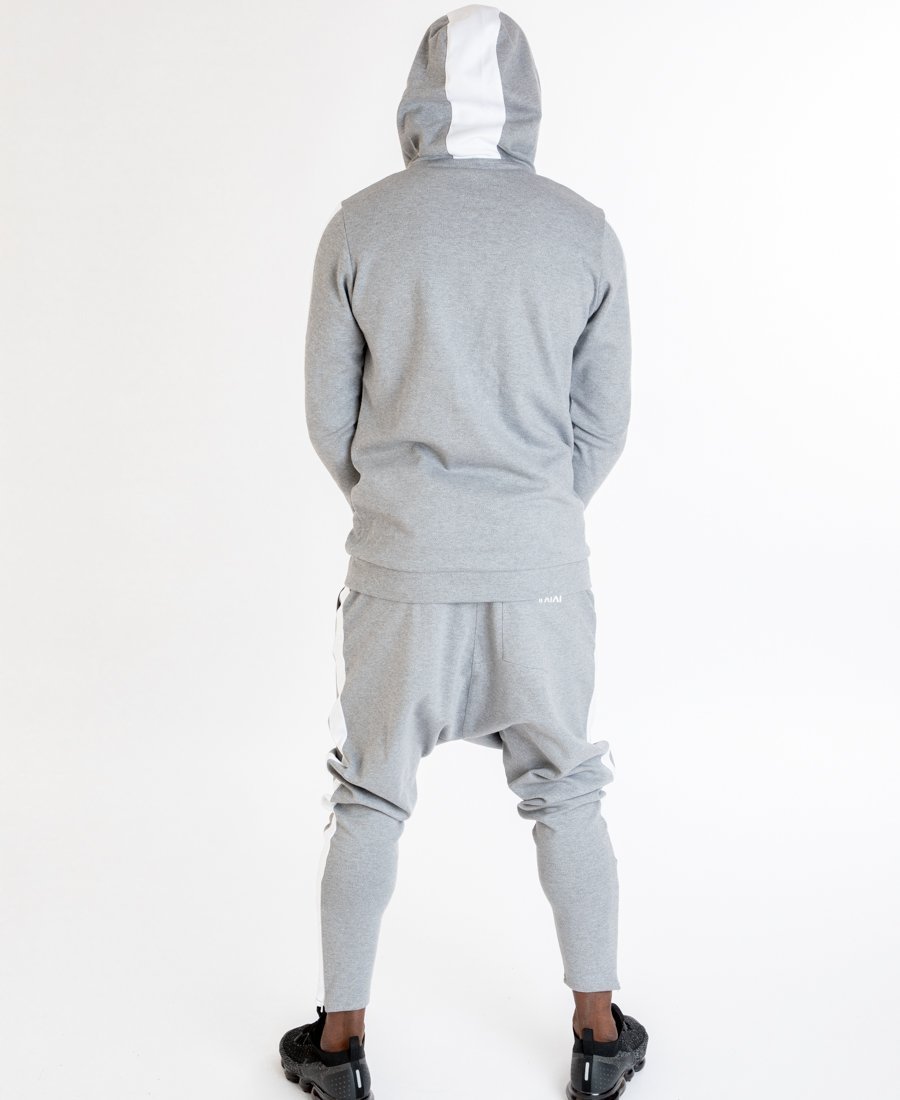 Grey tracksuit with white lines - Fatai Style