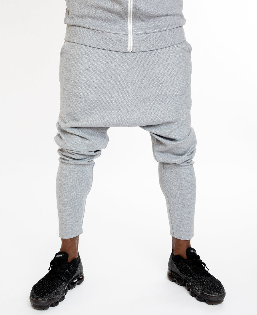 Grey tracksuit trousers with white lines - Fatai Style