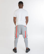 Încarcă imaginea în vizualizatorul Galerie, Grey trousers with white and red lines - Fatai Style
