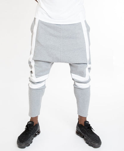 Grey trousers with white and red lines - Fatai Style