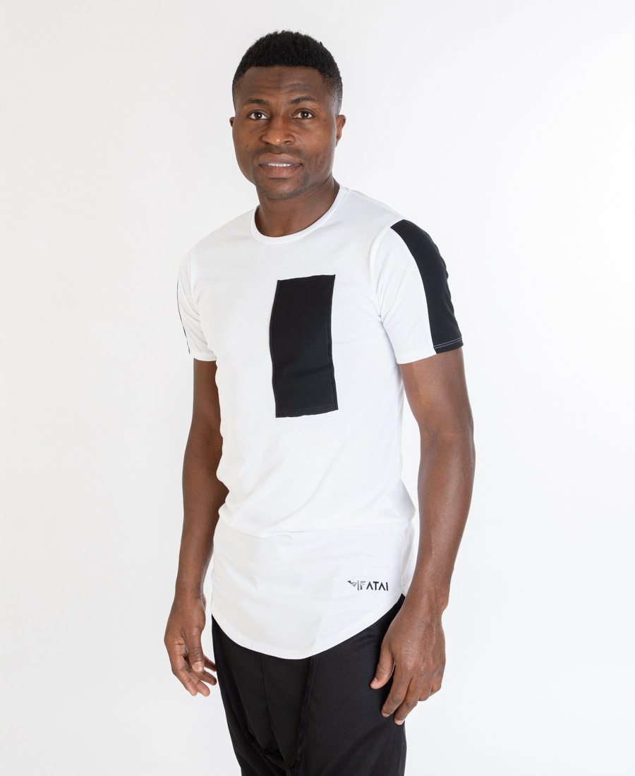 White t-shirt with black design - Fatai Style