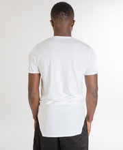 Încarcă imaginea în vizualizatorul Galerie, White t-shirt with vertical design - Fatai Style
