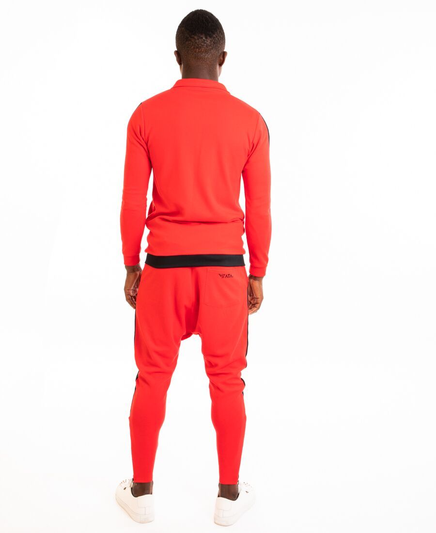 Tracksuit red with black line - Fatai Style