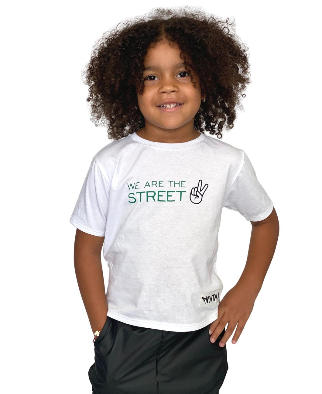 Tricou alb unisex - We are the street