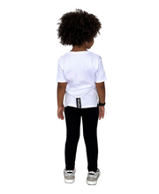 Încarcă imaginea în vizualizatorul Galerie, Compleu fete alb si negru (tricou+colant)
