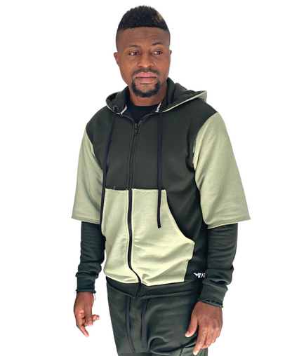 Hanorac in combinatie de verde