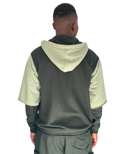 Hanorac in combinatie de verde