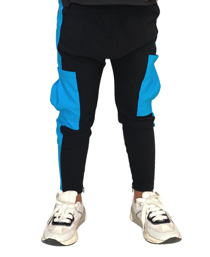 Pantaloni unisex negru/bleu
