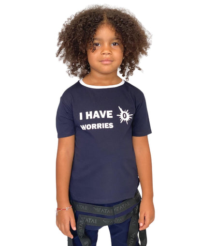Tricou bleumarin unisex - I have 0 worries