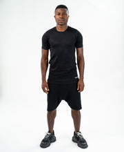 Încarcă imaginea în vizualizatorul Galerie, Black tracksuit (t-shirt+short trousers) - Fatai Style

