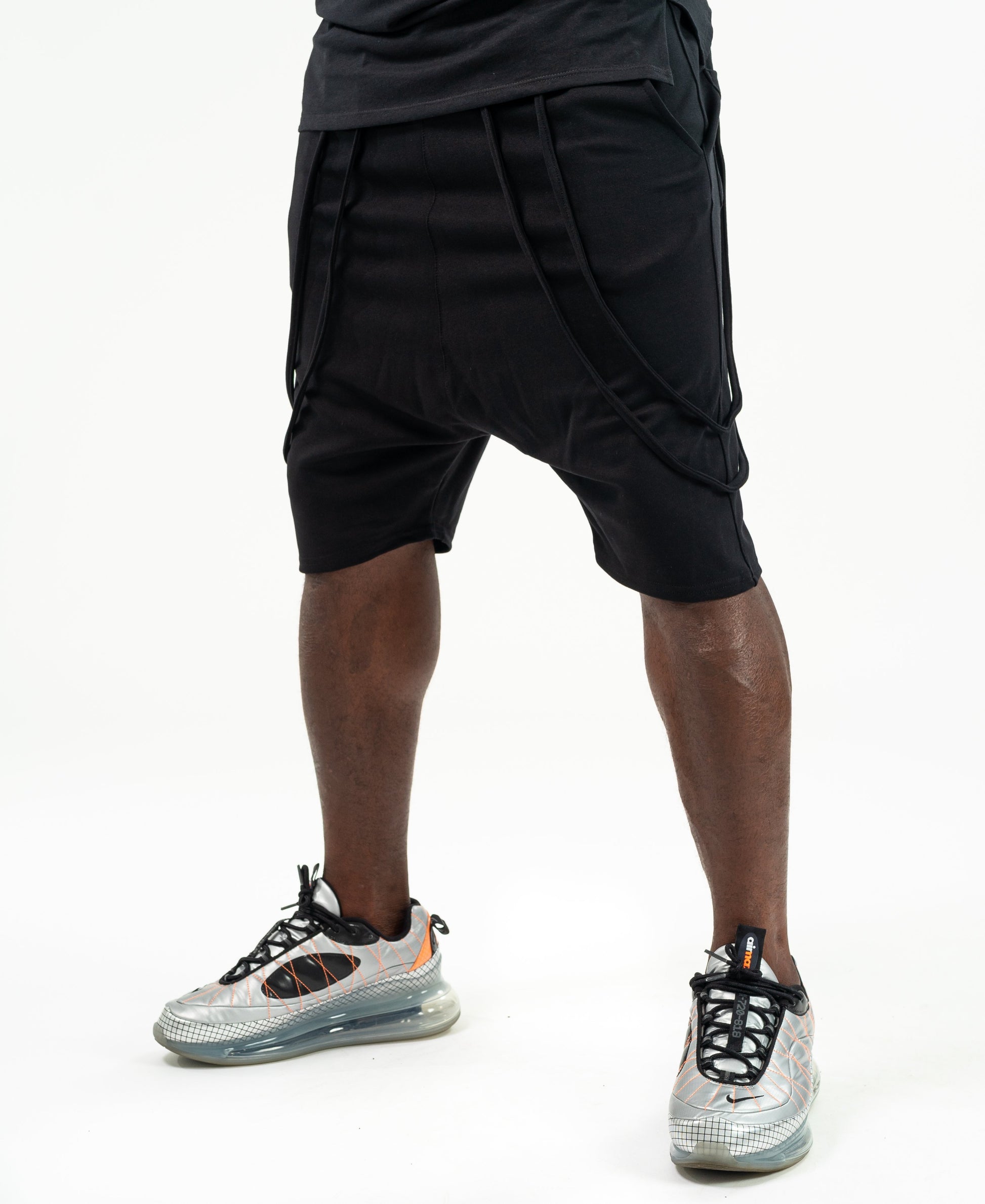 Short Trousers black with double design - Fatai Style