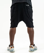 Încarcă imaginea în vizualizatorul Galerie, Short Trousers black with double design - Fatai Style
