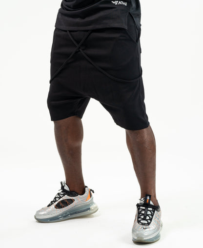 Short Trousers black with special design - Fatai Style