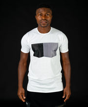 Încarcă imaginea în vizualizatorul Galerie, White t-shirt with black and grey design - Fatai Style
