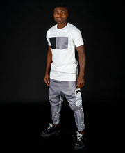 Încarcă imaginea în vizualizatorul Galerie, Light Grey trousers with black zip - Fatai Style
