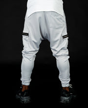 Încarcă imaginea în vizualizatorul Galerie, Light Grey trousers with black zip - Fatai Style
