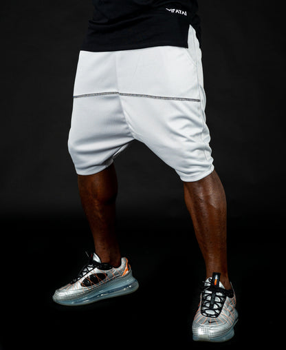 Short grey trousers with black sewing - Fatai Style