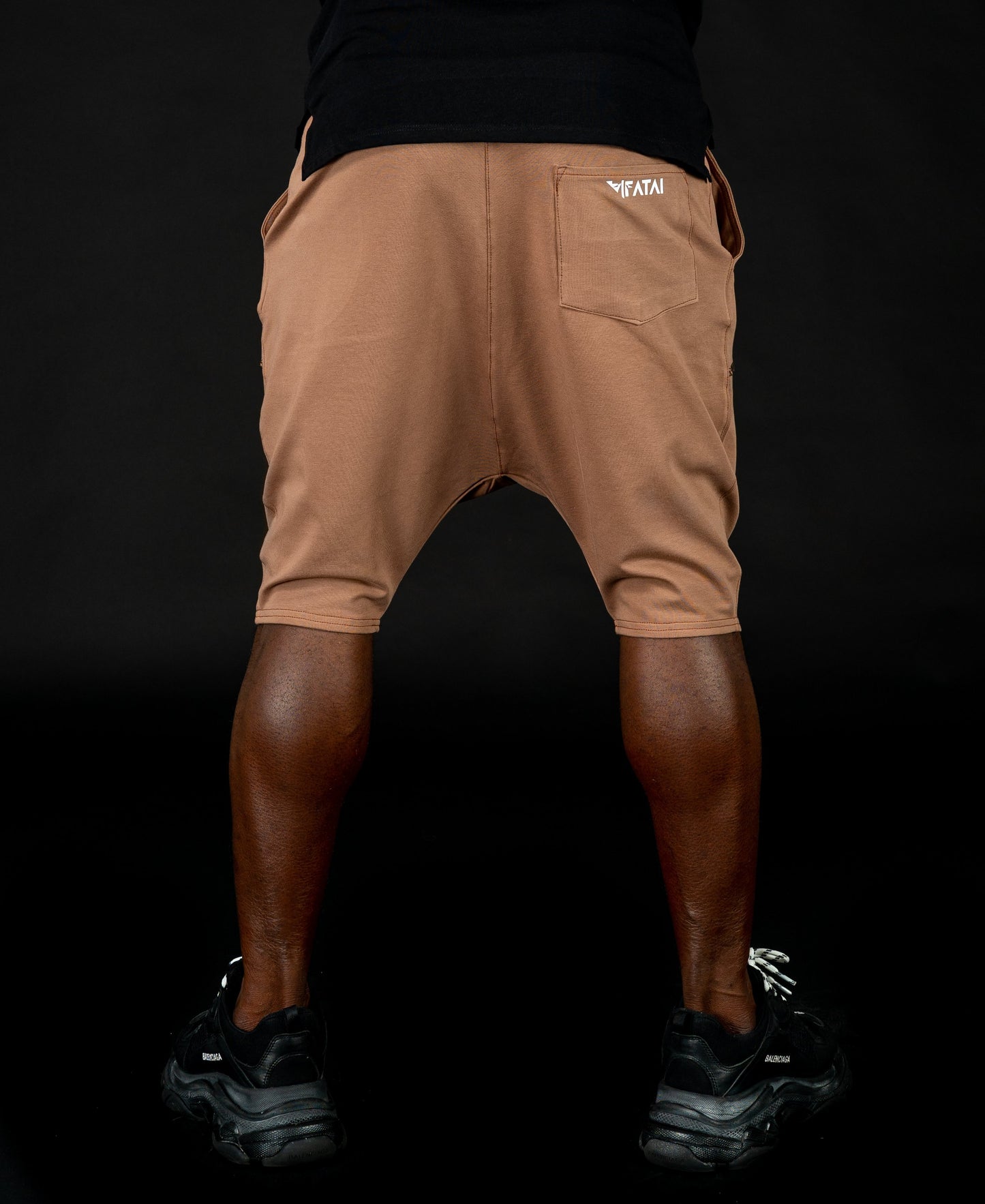 Short Brown Trousers with black sewing - Fatai Style