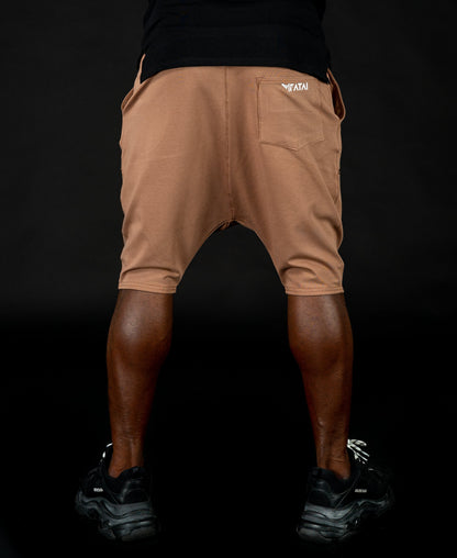Short Brown Trousers with black sewing - Fatai Style