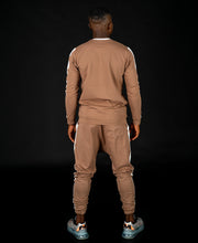 Încarcă imaginea în vizualizatorul Galerie, Brown tracksuit (long sleeve t-shirt+long trousers) - Fatai Style
