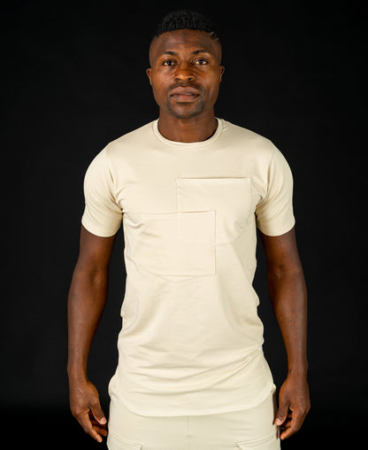 Beige t-shirt with special design - Fatai Style