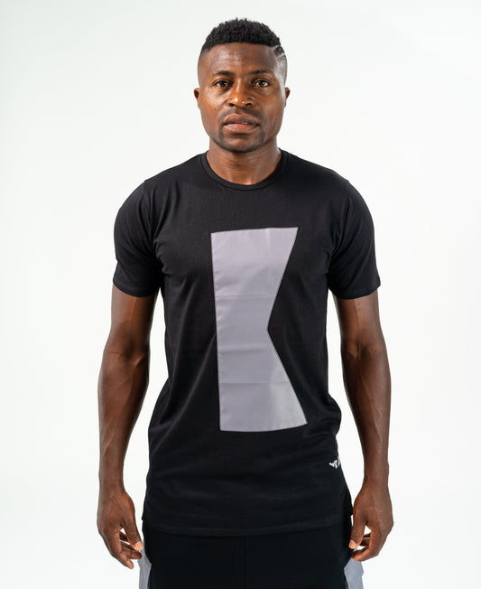 Black t-shirt with grey K - Fatai Style