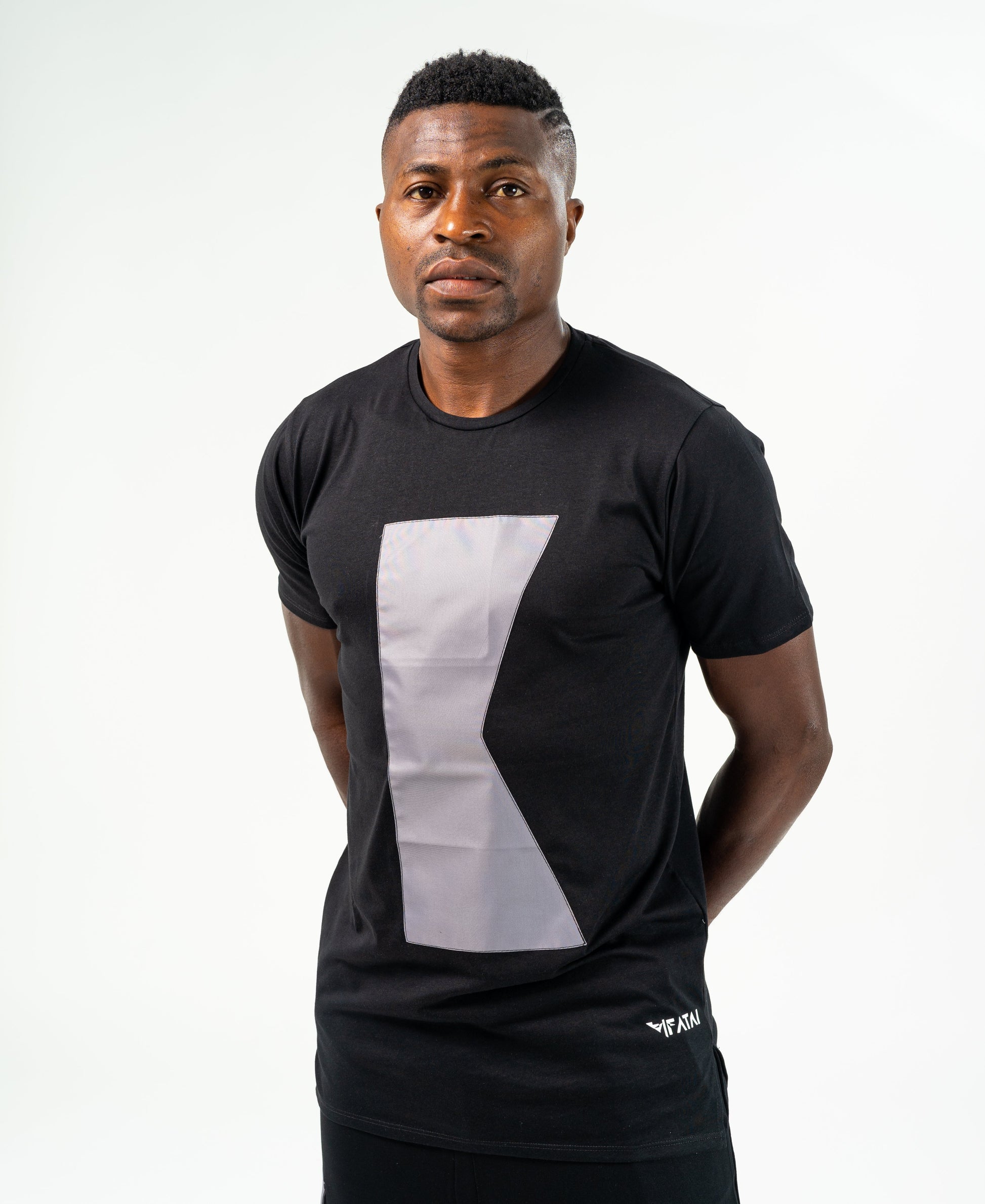 Black t-shirt with grey K - Fatai Style