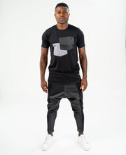 Încarcă imaginea în vizualizatorul Galerie, Black t-shirt with black and grey pockets - Fatai Style
