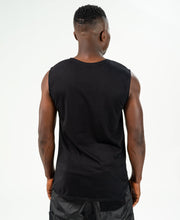 Încarcă imaginea în vizualizatorul Galerie, Black sleveless t-shirt with black pocket - Fatai Style
