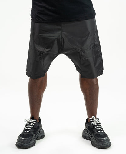 Short Black trousers with front pockets design - Fatai Style