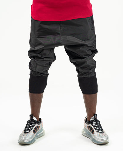 Short Black trousers with black side design - Fatai Style