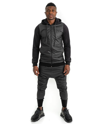 Trening negru cu imitatie de piele