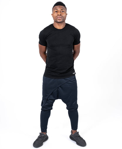 Bleumarin trousers with side design - Fatai Style