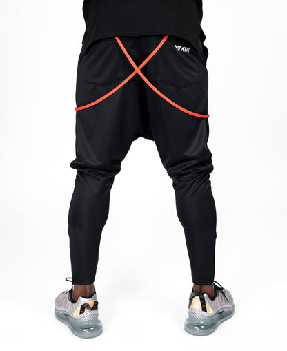 Black trousers with red design - Fatai Style