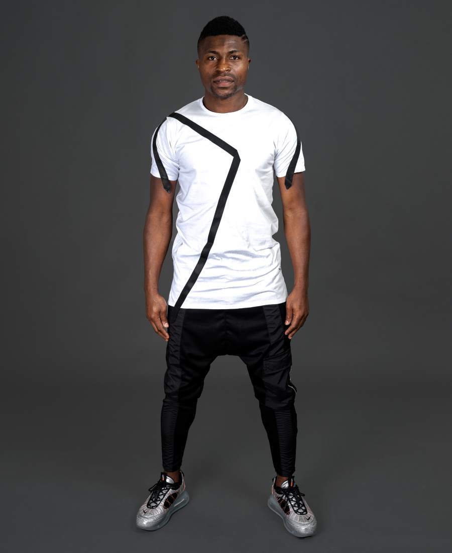 White t-shirt with black design - Fatai Style