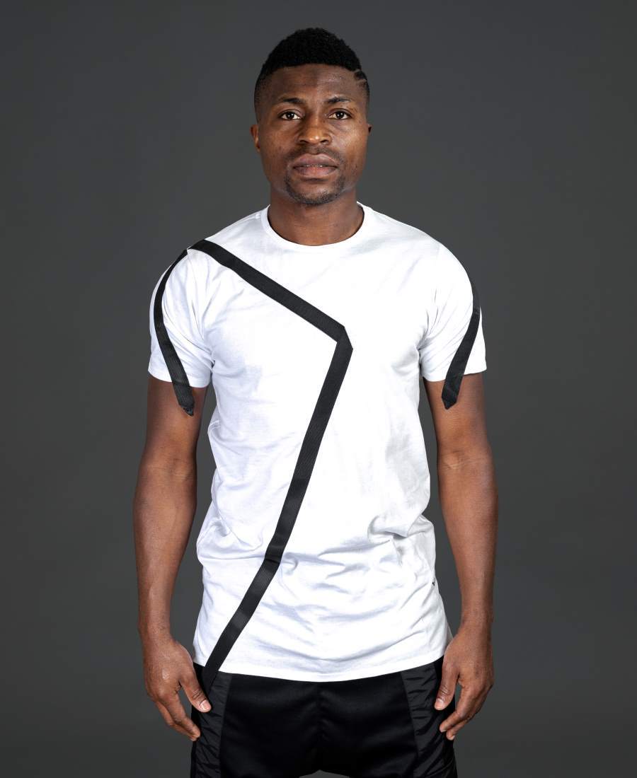 White t-shirt with black design - Fatai Style