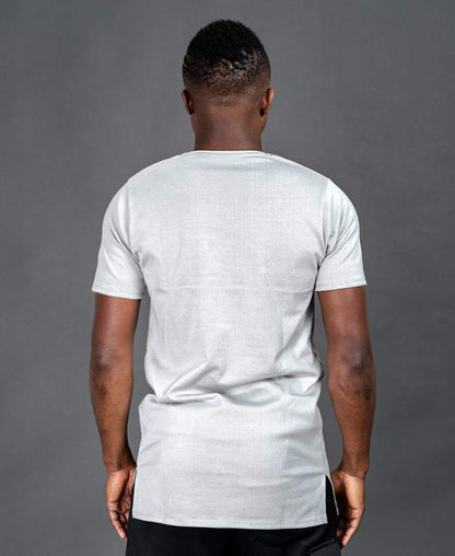 Grey t-shirt with black pocket - Fatai Style