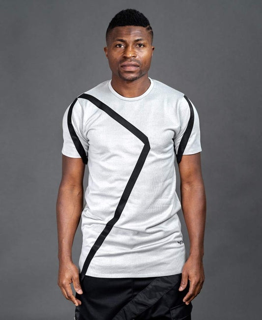 Grey t-shirt with black design - Fatai Style