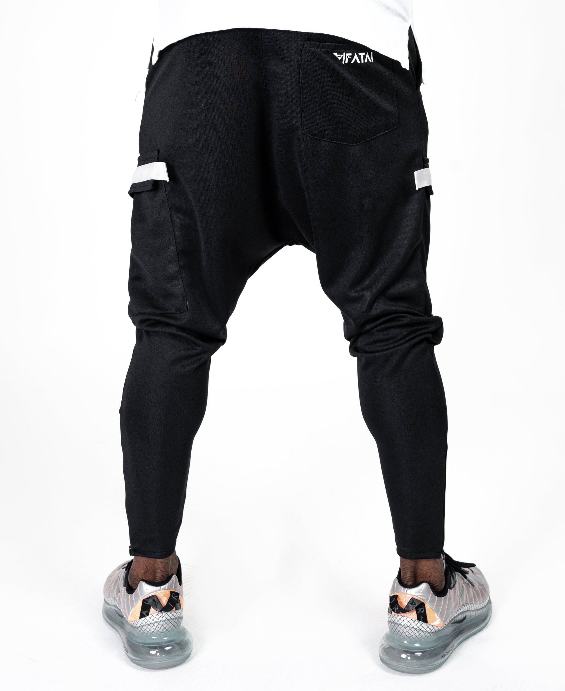 Black trousers with white zips - Fatai Style