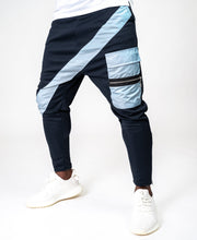 Încarcă imaginea în vizualizatorul Galerie, Bleumarin trousers with blue long line and pockets - Fatai Style
