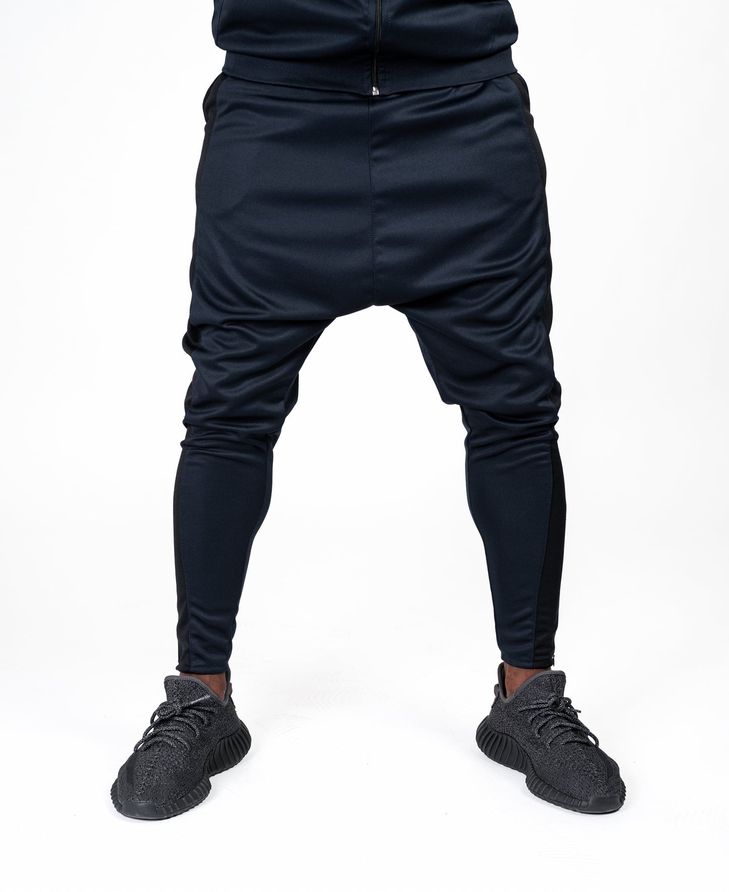 Bleumarin trousers with big black line - Fatai Style