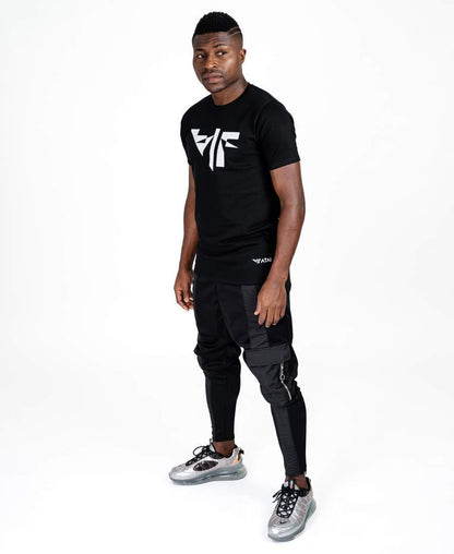 Black trousers with straight black line and one pocket - Fatai Style