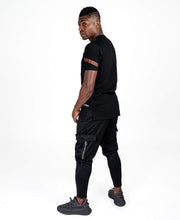 Încarcă imaginea în vizualizatorul Galerie, Black trousers with black lines - Fatai Style
