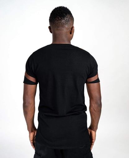 Black t-shirt with brown design - Fatai Style