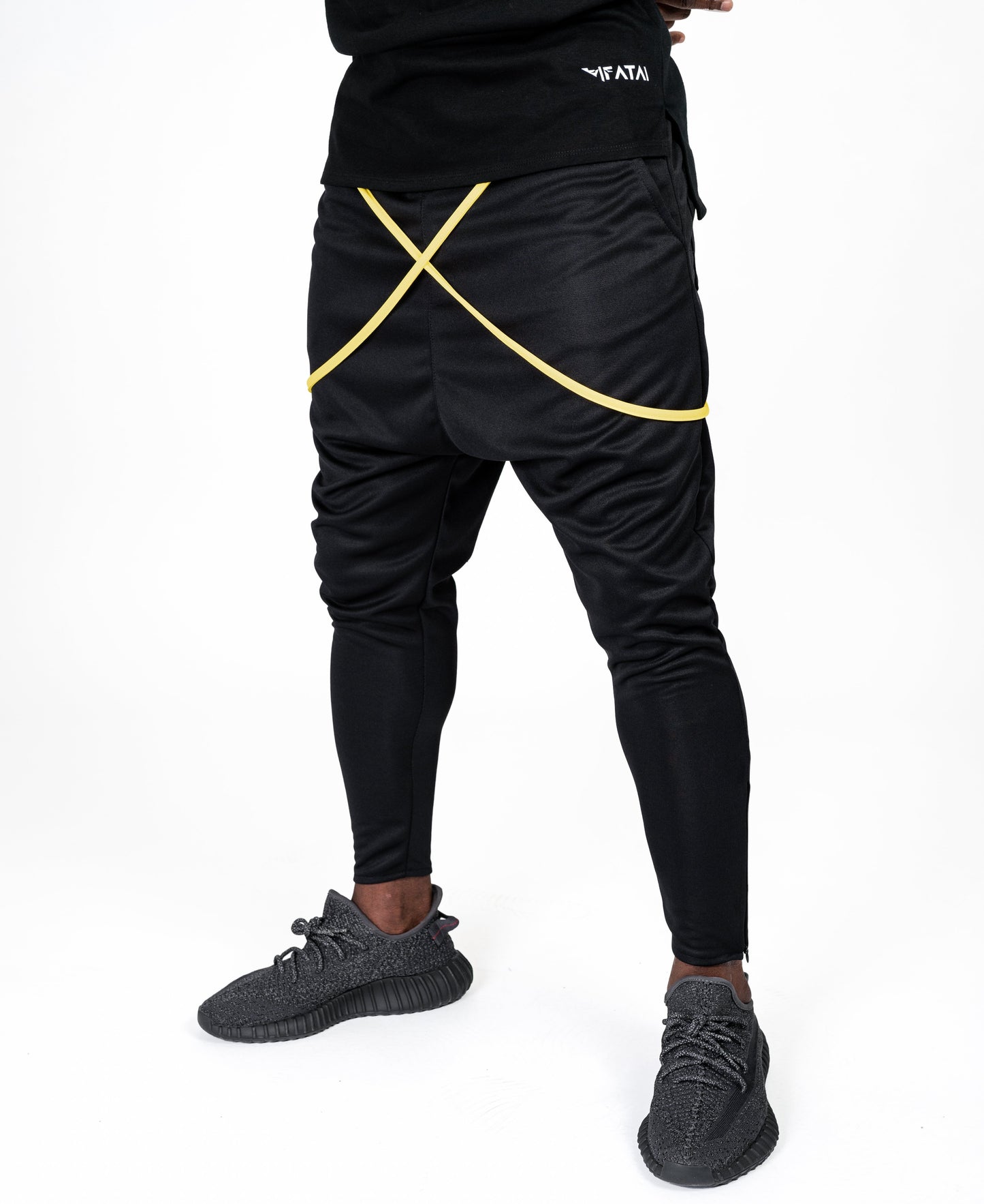Black trousers with yellow design - Fatai Style