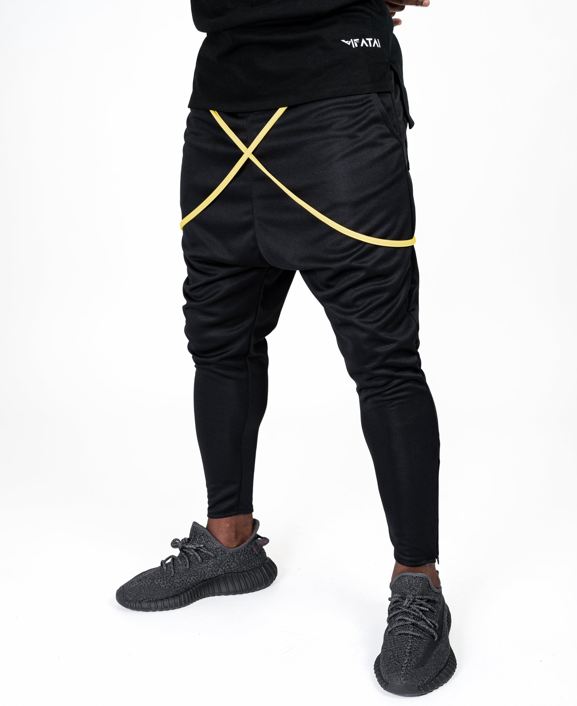 Black trousers with yellow design - Fatai Style