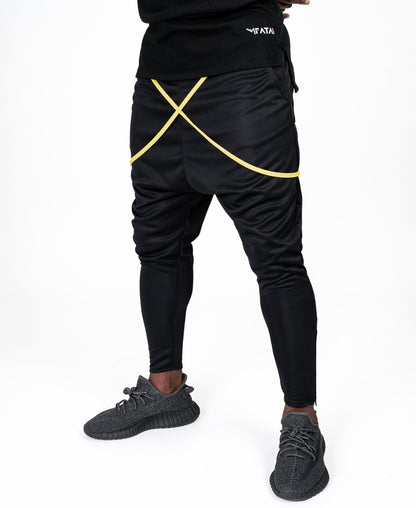 Black trousers with yellow design - Fatai Style